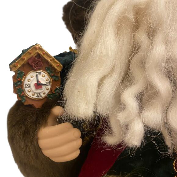 NIB GRANDEUR NOEL 16" Fabric Santa Claus VTG 2001 Christmas Toys Collector's Ed. - Picture 5 of 16